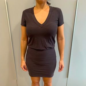 James Perse Stretch Jersey Blouson T-shirt Dress